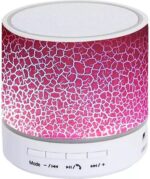 Led Mini Draagbare Speaker USB/TF Card Bluetooth Kleur Roze