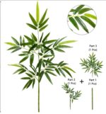 Kunstbamboe van 100cm, neppalmbomen, hoge groene planten, geschikt voor huis, tuin en kamer - Afbeelding 2