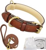 Leren Hondenriem-100% Echt Leer-Zacht en Duurzaam-Trekkracht 350lb-Maatkeuze-Kwaliteitsgespen-Duurzaamheid-Klantenservice