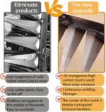 Traditionele tuinhark van carbonstaal met 6 tanden (zonder steel) - Afbeelding 5