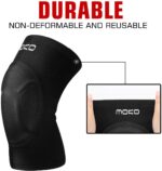 Happygetfit - Elastische kniebrace, sportkniebeschermer, warme kniebeschermer/knieorthese voor volleybal, basketbal, tennis, hardlopen, yoga - Afbeelding 2