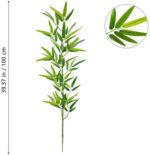 Kunstbamboe van 100cm, neppalmbomen, hoge groene planten, geschikt voor huis, tuin en kamer - Afbeelding 3