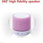 Led Mini Draagbare Speaker USB/TF Card Bluetooth Kleur Roze - Afbeelding 3