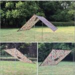 Waterdichte Regenjas Poncho Unisex Camping Tent Deken 3 in 1 Multifunctionele Regen Cape voor Outdoor Activiteiten - Afbeelding 3