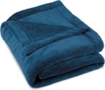 Sweet Home Plaid deken van fleece, 130 x 160 cm, effen blauw - Afbeelding 3