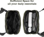 Modieuze buikruiltas, sportheuptas, nylon stof, 2 hoofdvakken en netvakken, ritssluiting, verstelbare riem, voor dames en heren, wit, Heuptas - Afbeelding 4