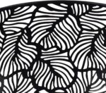 Zwarte metalen lampenkap voor tafellamp E27 - trommelvormig - gesneden bosboom - wandlamp/bedlamp/staande lamp - Afbeelding 3