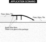 Aluminium vloerovergang drempelstrips voor deur - 12 cm hoogte - Tegels en laminaat planken - 09 m x 43 mm - Mat zilver - Afbeelding 2