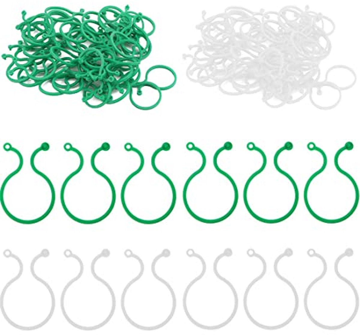 1200x1116 Clips voor Planten - 100 Stuks Tuinclips voor Groenten en Wijnstokken - Afbeelding 1