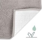 Badmat Anti-Slip Lichtgrijs 50x80cm - Afbeelding 2