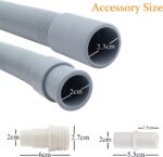 Universele Afvoerslangenset voor Wasmachines en Vaatwassers, 2 Meter, Compleet met Accessoires - Afbeelding 5