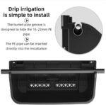 Set van 4 verticale wandbloempotten met automatische irrigatie - Hangende plantenzakken voor binnen en buiten - Donkergroen - Balkondecoratie - Afbeelding 8