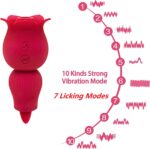 Multifunctionele Tong Likken Clitoris Tepel Blaaszuiging Seksspeeltjes Rozenvibrator Vrouwelijke Vulva Stimulators Masturbatie - Afbeelding 8