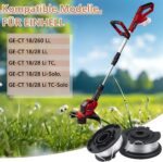 6 spoelen GE-CT 18/28 vervangende draad - 1,6 mm draaddikte - 5 m draadlengte - voor Einhell GE-CT 18/260 Li accu-bosmaaier GE-CT 18/28 Li TC, GE-CT 18/28 - Afbeelding 6