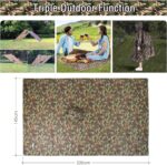 Waterdichte Regenjas Poncho Unisex Camping Tent Deken 3 in 1 Multifunctionele Regen Cape voor Outdoor Activiteiten - Afbeelding 4