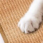 Krabmat voor katten - sisaltapijt - natuurlijke kattenkrabplanken - antislip - beschermt tapijten en banken - 30 x 40 cm - kaki - Afbeelding 4