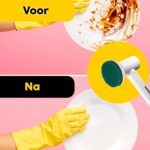 Synoshi Sponsopzetborstels (6 Stuks) voor Elektrische Spin Scrubber | Ontworpen voor het Schoonmaken van Gladde Oppervlakken - Afbeelding 2