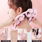 Diepe weefselmassage massagerol - Massagerol met handvat voor benen - Cellulitis massageapparaat (roze) Knie massage apparaat - Afbeelding 3