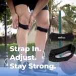 Knie Patella Band - Patella Tendon Bandage - Verstelbaar Compressie Bandage - Knie Brace - Knie Strap - Elastisch Neopren - Sport Band Strap - Dames & Heren - Universal - Afbeelding 6