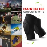 Happygetfit - Elastische kniebrace, sportkniebeschermer, warme kniebeschermer/knieorthese voor volleybal, basketbal, tennis, hardlopen, yoga - Afbeelding 5