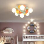 Kroonluchters met 4/6/8 lampen, dimbare hanglamp met glazen kap, E27 220V voor woonkamer, slaapkamer, restaurant, hanglampen, retro plafondlamp voor eetkamer, 47 cm/55 cm/72 cm (6 lampen) (6 lampen)