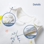 Mosebears Baby winterslaapzak, kinderslaapzak, 2,5 TOG, slaapzak van 100% katoen, verschillende maten, van geboorte tot leeftijd van 12 maanden, slaapzak het hele jaar door (wit dier, 6-12 maanden) - Afbeelding 7