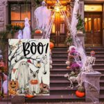 Vlaggen - Tuinvlaggen - Halloween-hond-pompoentuinvlag - 30 x 45 cm - Dubbelzijdige buitenvlag - Spookachtige herfstheksenhoed, kleine jute tuinvlag - Perfect voor buitenhuisdecoratie tijdens de feestdagen - Afbeelding 6