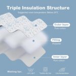 Mosebears Baby winterslaapzak, kinderslaapzak, 2,5 TOG, slaapzak van 100% katoen, verschillende maten, van geboorte tot leeftijd van 12 maanden, slaapzak het hele jaar door (wit dier, 6-12 maanden) - Afbeelding 8