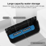 Set van 4 verticale wandbloempotten met automatische irrigatie - Hangende plantenzakken voor binnen en buiten - Donkergroen - Balkondecoratie - Afbeelding 9