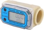 Digitale turbine flowmeter voor water diesel brandstofstroom met elektronische debietmeter - 15-120L - 1 inch NPT - beige - Afbeelding 6