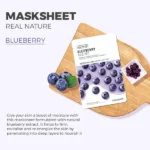 The Face Shop Real Nature Blueberry gezichtsmasker (1 stuk) - Afbeelding 2