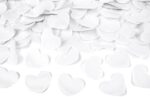 Party popper met witte hartjes - Papiersnippers van 38 cm - Vanaf 10 jaar - Afbeelding 2