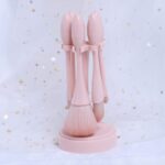 5-delige draagbare mini-make-up kwasten set Beauty Tools met opbergemmer - Beige