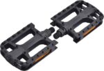 Zonkie Fietspedalen, lichtgewicht kunststof fietspedalen voor MTB en racefiets, zwart - Afbeelding 2