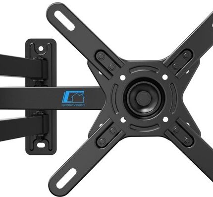 TV muurbeugel Lange arm voor 17-42 inch TV/PC monitor, 360° draaibare kantelbeugel, TV beugel monitorbeugel tot 15 kg, max. VESA 200x200