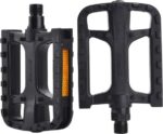 Zonkie Fietspedalen, lichtgewicht kunststof fietspedalen voor MTB en racefiets, zwart
