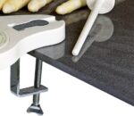 Aspergeschiller met 6 messen - groene tafelhouder - kunststof - roestvrij staal - wit - 11 x 14 x 24 cm - Afbeelding 6