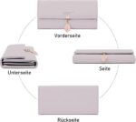 Portemonnee Dames Groot Damesportemonnee Leer met Creditcardhouder, ID-kaarthouder, RFID-blokkerende kaarthouder - Afbeelding 2