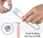 30 stuks transparante kunststof reageerbuisjes met schroefsluiting - 45 ml - voor bloemenvaas kralen snoep glas parels laboratorium - Afbeelding 5