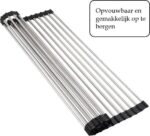 Afdruiprek - Afdruipmat - Afwasrek - Multifunctioneel - RVS - Afbeelding 4