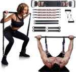 INNSTAR Pilates Bar Set met Weerstandsbanden en Trainingsgids voor Full Body Workout