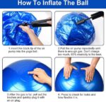 Fitness ball - 65 cm sport - activiteit - fitness - yoga – zwangerschaap - Afbeelding 2