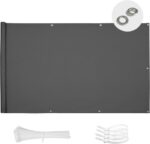 Balkonscherm 90 x 300 cm - Inkijkbescherming en UV-bescherming - Weerbestendig voor Balkon en Tuin
