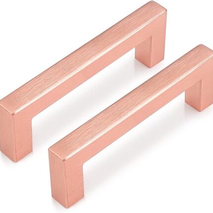 Rose Goud - Deurbeslag-Deurgreep-Handgreep keuken-handgrepen -Handgreep Goud-Deurhendel-Handvat-Keukengreep-Handgreep-Deurgreep- Goud design 20x10x128mm inclusief schroeven