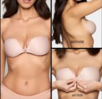 plak BH /Onzichtbare Push Up Bh Zelfklevende Stick Op Siliconen beha Backless Strapless Gel sticky Solid Cup C -Saizi - Afbeelding 4