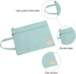 Draagbare informatietas voor studenten A4, draagbare schattige dossiertas voor studenten, dossiertas mooi, documententas met rits A4, tas voor schoolbenodigdheden - Afbeelding 6