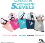 Weerstandsband medium level 1.3M Resistance band krachttraining thuis - Met sportaccessoires fitnessbanden - handgreep elastische weerstandsband thuis sportschool - Afbeelding 3