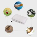 Beschermhoes 80x60cm Voor Planten 80g/m² Plantenafdekking met Trekkoord Tegen Vorst Wind en Neerslag,Potplantenzak Wit - Afbeelding 3