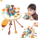 Montessori Speelgoed - Kinderspeelgoed - Educatief Speelgoed - UFO - VOS - Sensorisch Speelgoed - Grijp- en bijtspeelgoed - Spelen en ontdekken - vanaf 6 maanden - Afbeelding 8