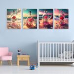 4 stuks Diamond Painting Valentijnsdag 30 x 40 cm Diamond Painting Landschap Strand en Zee 3D Ai Diamond Painting Rose in Fles Volwassenen Crystal Strass Borduurwerk Kruissteek Borduurset Volwassenen - Afbeelding 3